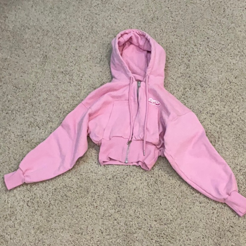 Zara Pink Hooded Jacket